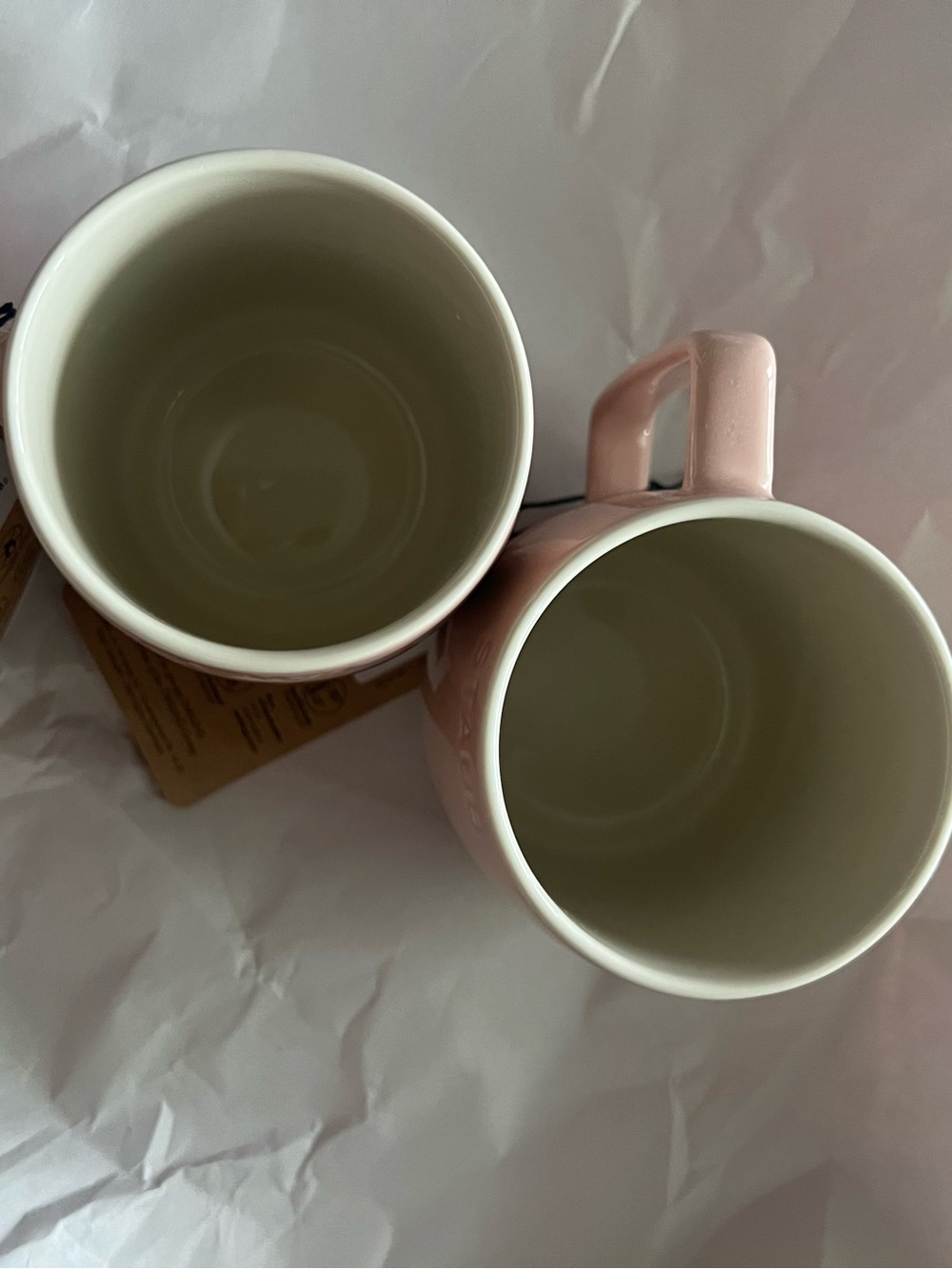 Set of 2 Staub Ceramic Coffee Tea Mug 475 mL/16 oz light pink *New With Tag* - Picture 4 of 6